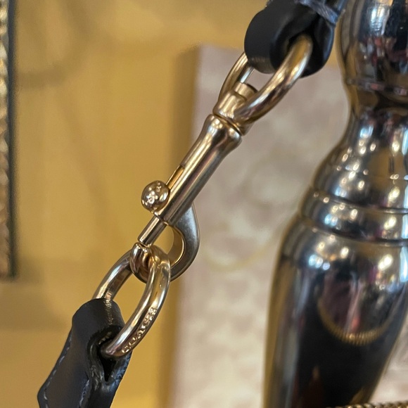 COACH Nolita 19 NWT In Signature Canvas Denim Cherry Print WITH UNBRANDED Charm - Picture 11 of 15